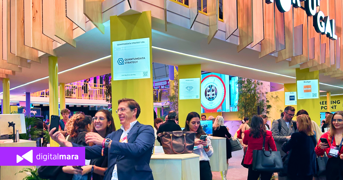 Networking zone of the Web Summit 2025 in Lisbon