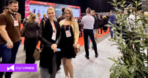 Digitalmara's Strategic Development Manager Volha Ramanouskaya, and Strategic Partnership Manager Darya Orlova Infoshare 2026